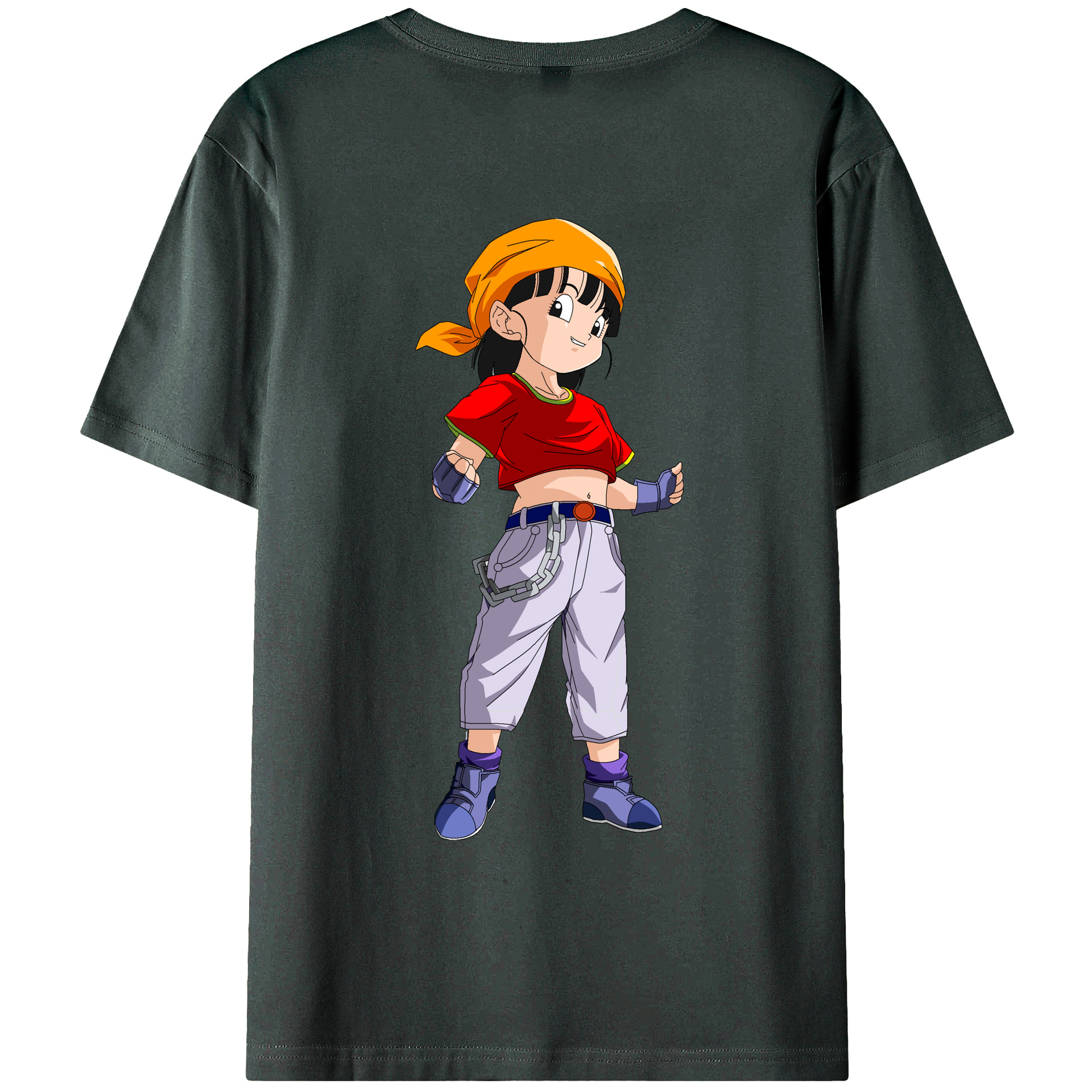 （画像用） ドラゴンボール パン DRAGON BALL Pan 綿100％ メンズ半袖Tシャツ（バックプリント） 通気性
